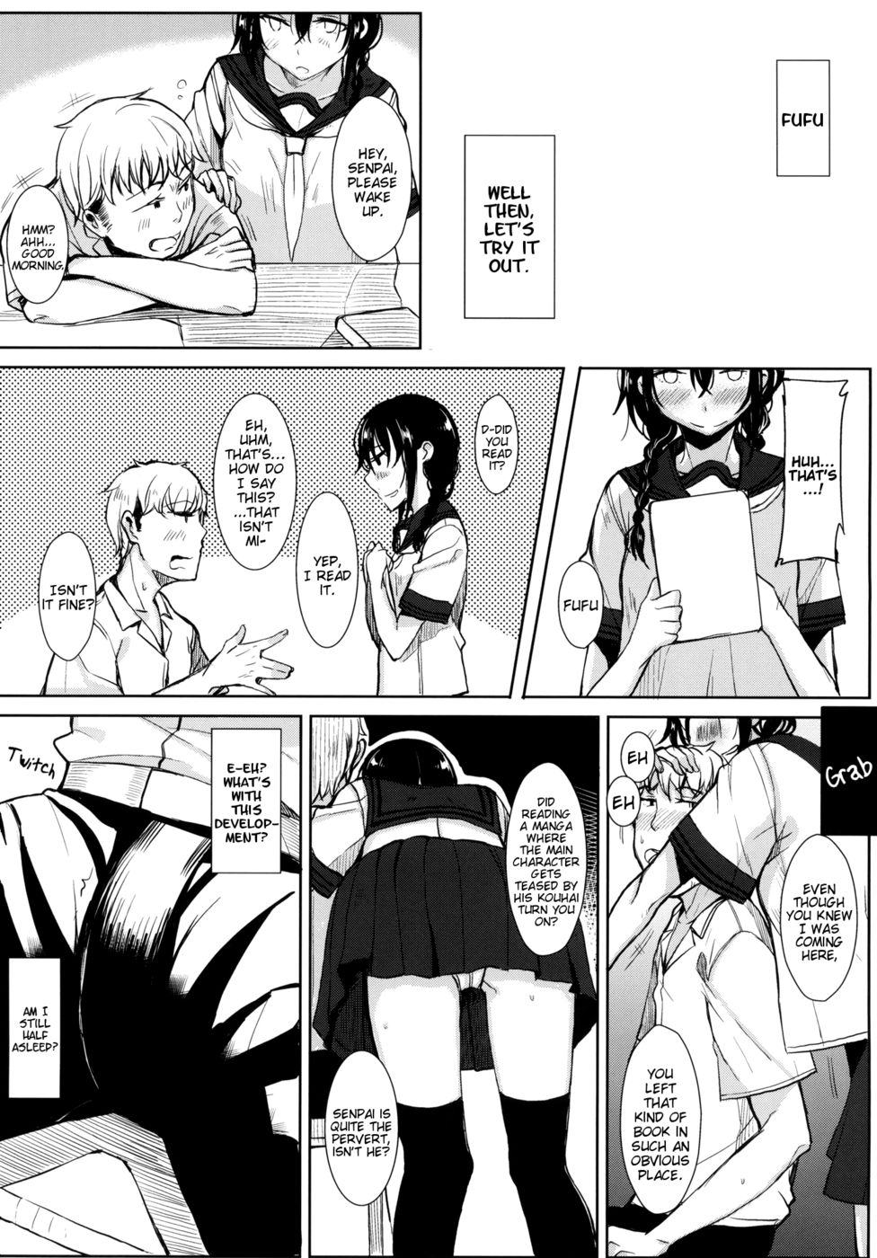 Hentai Manga Comic-Kouhai-chan ni Eroi Koto sareru Hon-Read-3